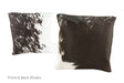 Black and White Cowhide Pillow 16x16 #A50999 by Hudson Hides