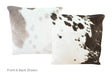 Black and White Cowhide Pillow 16x16 #A51000 by Hudson Hides