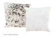 Salt and Pepper Black Cowhide Pillow 16x16 #A51003 by Hudson Hides