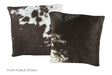 Black and White Cowhide Pillow 16x16 #A51004 by Hudson Hides