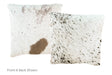 Salt and Pepper Black Cowhide Pillow 16x16 #A51005 by Hudson Hides