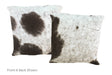 Black and White Cowhide Pillow 16x16 #A51006 by Hudson Hides