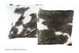 Black and White Cowhide Pillow 16x16 #A51009 by Hudson Hides