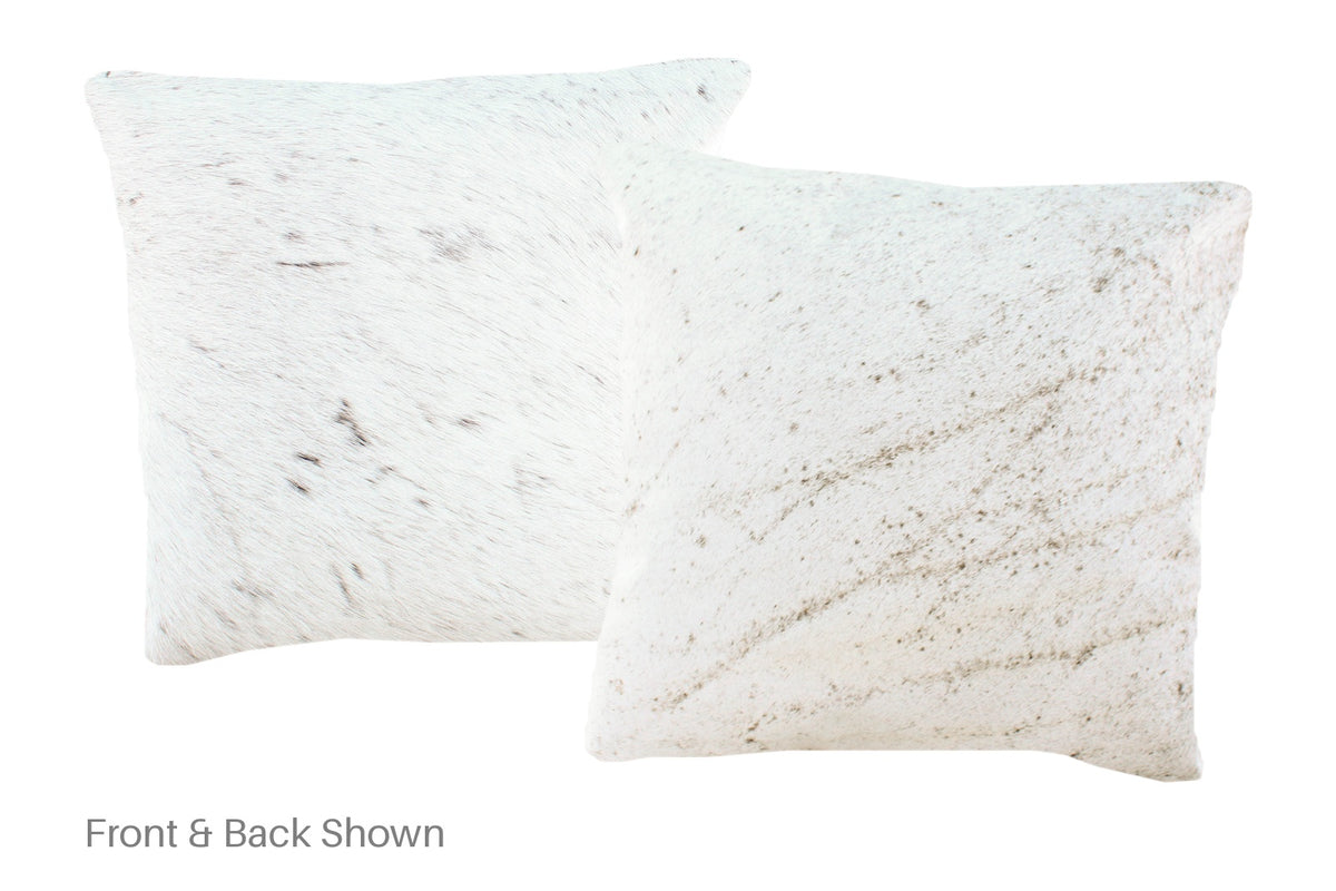 Salt and Pepper Black Cowhide Pillow #A51010