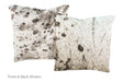 Salt and Pepper Black Cowhide Pillow 16x16 #A51011 by Hudson Hides