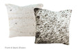 Salt and Pepper Black Cowhide Pillow 16x16 #A51014 by Hudson Hides