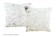 Salt and Pepper Black Cowhide Pillow 16x16 #A51016 by Hudson Hides