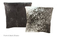 Black and White Cowhide Pillow 16x16 #A51017 by Hudson Hides