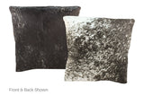 Black and White Cowhide Pillow 16x16 #A51017 by Hudson Hides