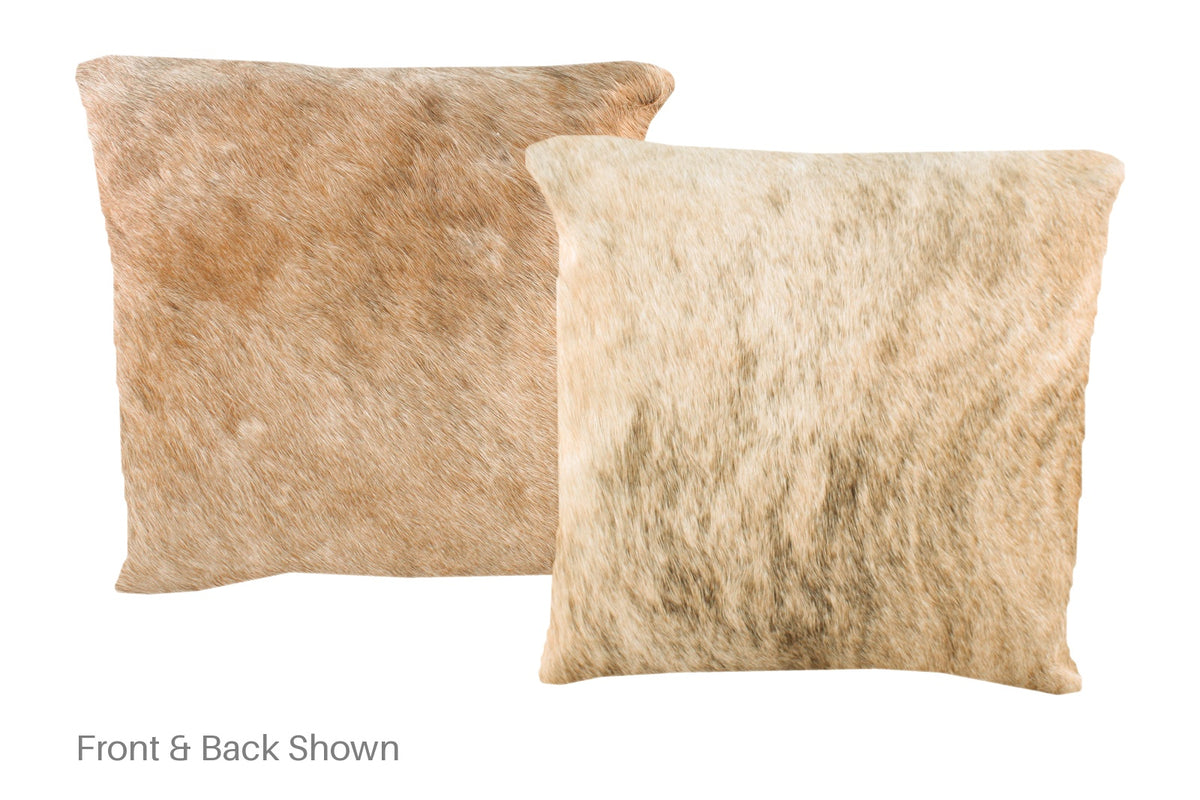 Light Brindle Cowhide Pillow #A51022