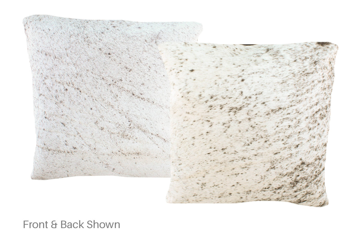 Salt and Pepper Black Cowhide Pillow #A51023