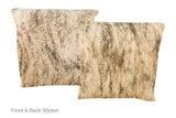 Light Brindle Cowhide Pillow 16x16 #A51027 by Hudson Hides