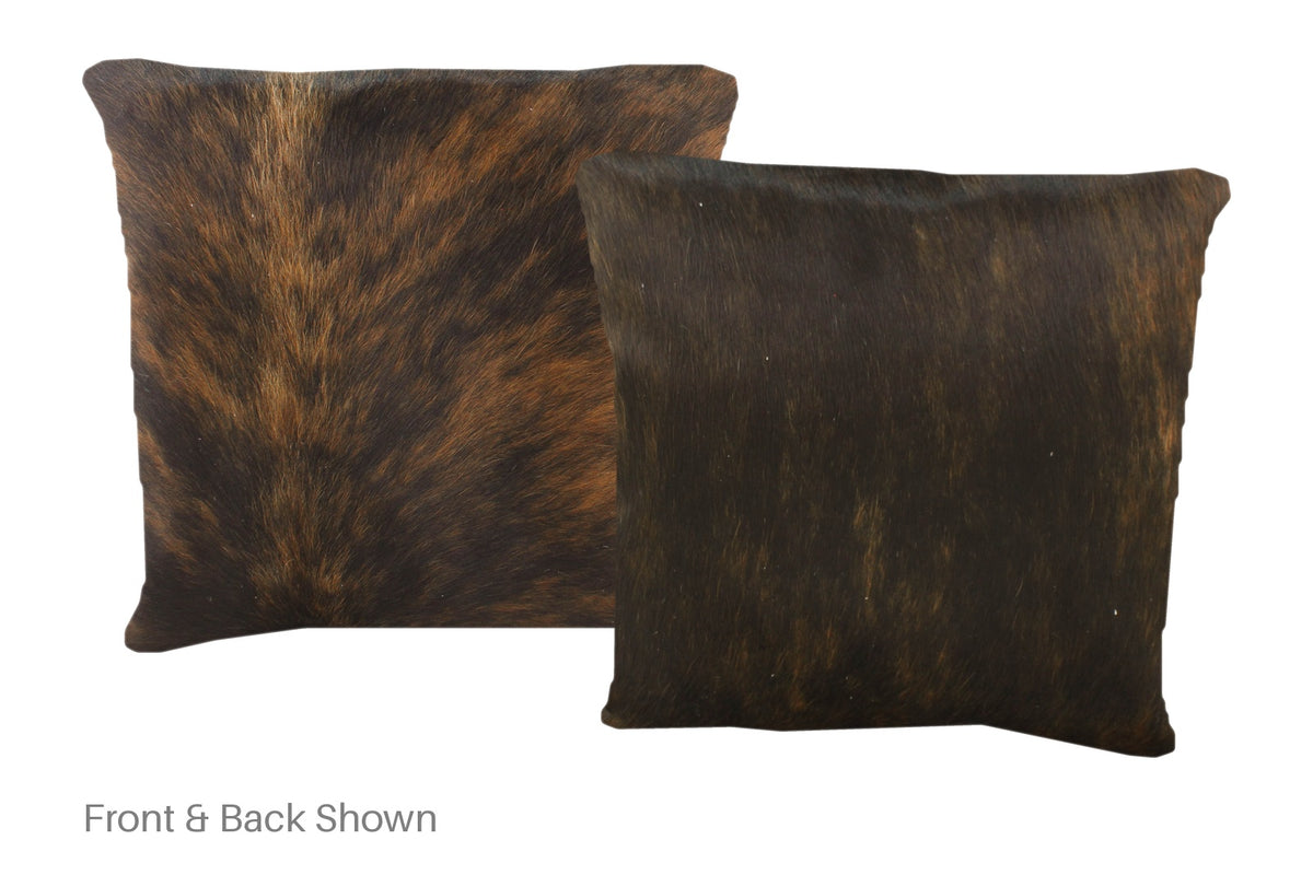 Dark Brindle Cowhide Pillow #A51032