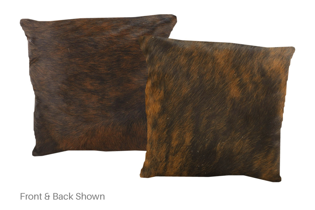 Dark Brindle Cowhide Pillow #A51034