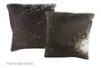Black and White Cowhide Pillow 16x16 #A51040 by Hudson Hides