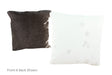 Black and White Cowhide Pillow 16x16 #A51041 by Hudson Hides