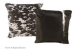 Black and White Cowhide Pillow 16x16 #A51043 by Hudson Hides