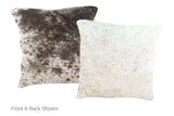 Black and White Cowhide Pillow 16x16 #A51044 by Hudson Hides