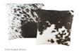 Black and White Cowhide Pillow 16x16 #A51047 by Hudson Hides