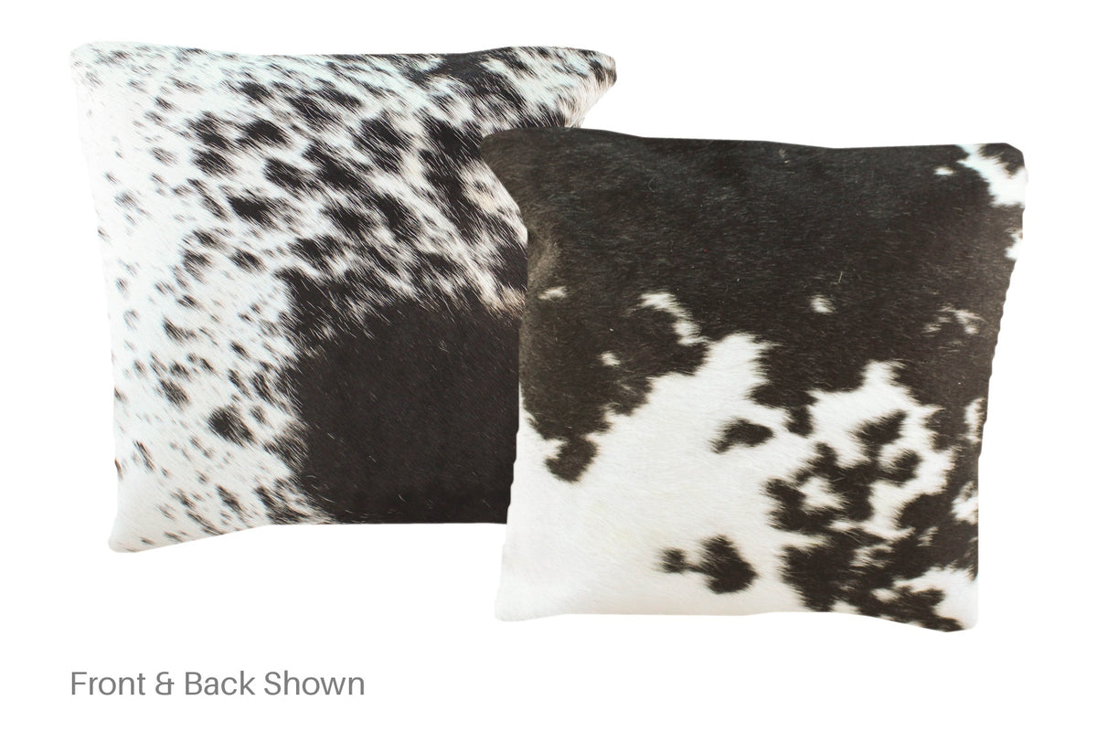Black and White Cowhide Pillow #A51047