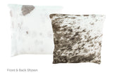 Black and White Cowhide Pillow 16x16 #A51051 by Hudson Hides