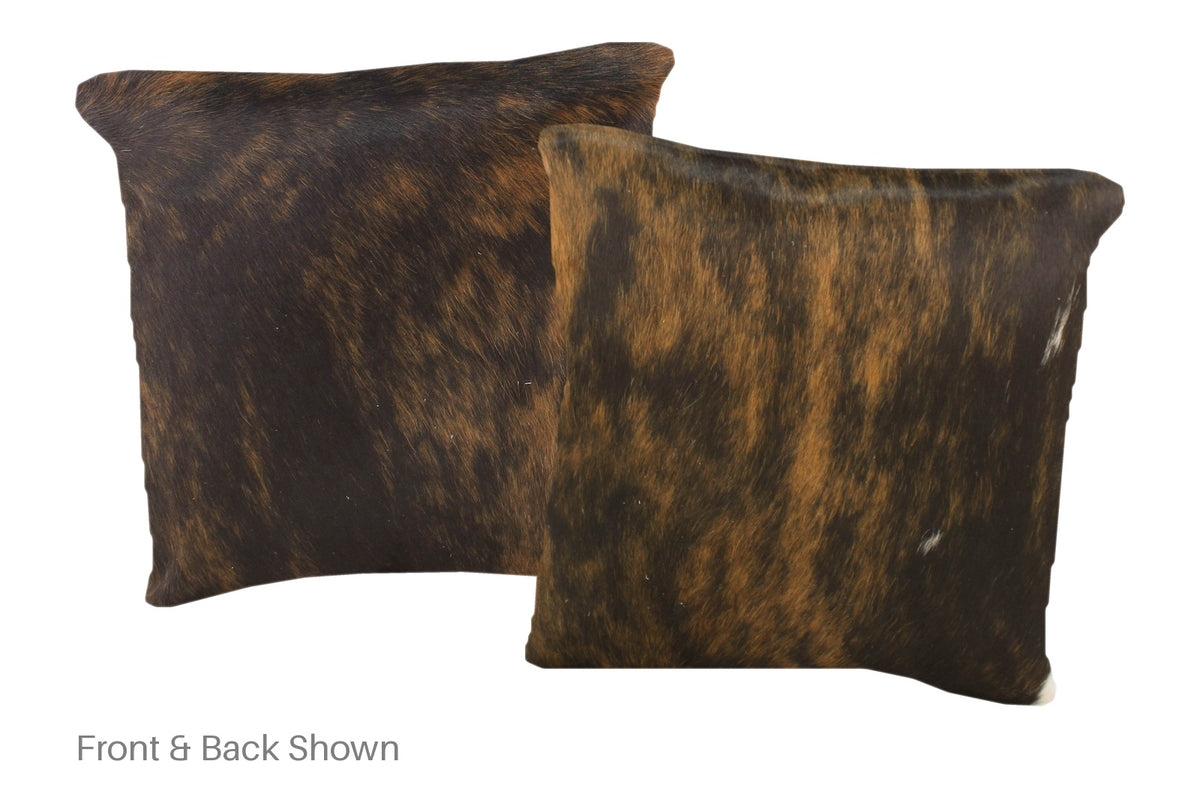 Dark Brindle Cowhide Pillow #A51053