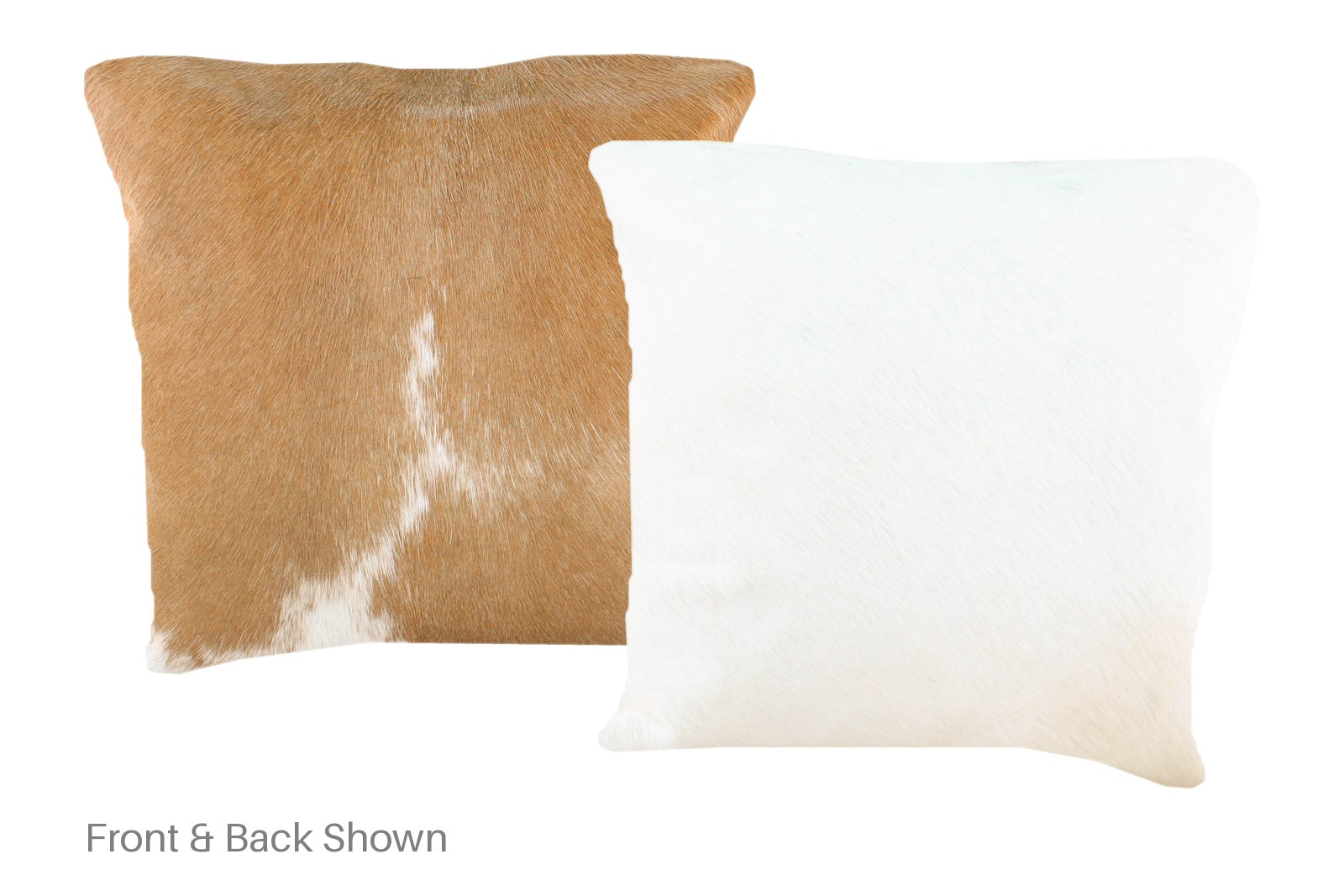 Beige and White Cowhide Pillow #A51054