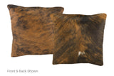 Medium Brindle Cowhide Pillow 16x16 #A51055 by Hudson Hides