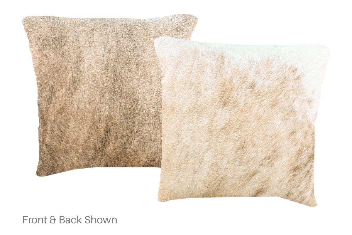 Light Brindle Cowhide Pillow #A51057