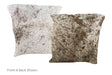 Salt and Pepper Brown Cowhide Pillow 16x16 #A51060 by Hudson Hides