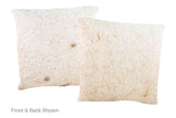 Salt and Pepper Brown Cowhide Pillow 16x16 #A51063 by Hudson Hides