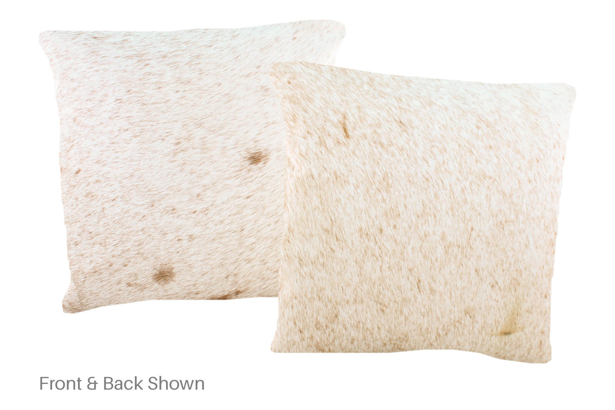 Salt and Pepper Brown Cowhide Pillow #A51063