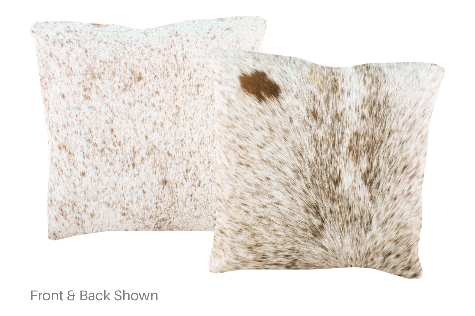 Salt and Pepper Brown Cowhide Pillow #A51064