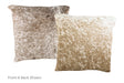 Salt and Pepper Brown Cowhide Pillow 16x16 #A51067 by Hudson Hides