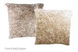 Salt and Pepper Brown Cowhide Pillow 16x16 #A51067 by Hudson Hides