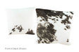 Black and White Cowhide Pillow 16x16 #A51068 by Hudson Hides