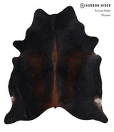 Chocolate X-Large Brazilian Cowhide Rug 7'0"H x 6'1"W #A5107 by Hudson Hides