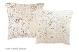 Salt and Pepper Brown Cowhide Pillow 16x16 #A51070 by Hudson Hides