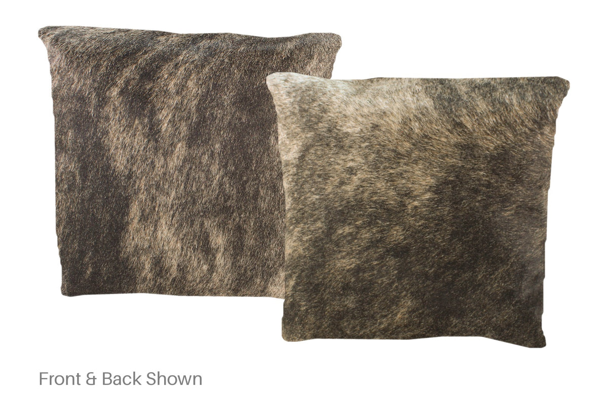 Dark Brindle Cowhide Pillow #A51071