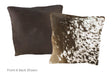 Salt and Pepper Brown Cowhide Pillow 16x16 #A51073 by Hudson Hides