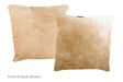Beige Cowhide Pillow 16x16 #A51074 by Hudson Hides
