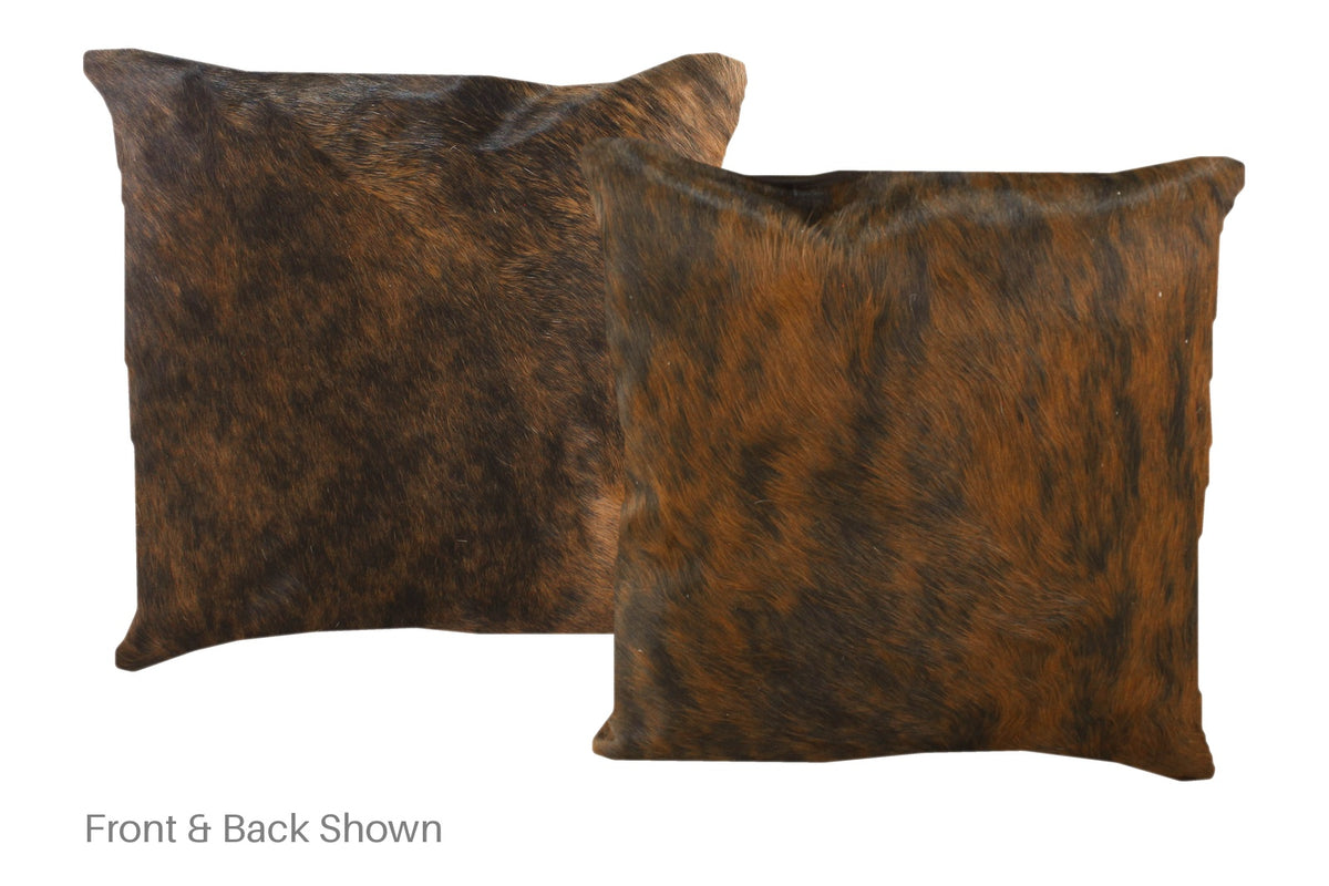 Dark Brindle Cowhide Pillow #A51077