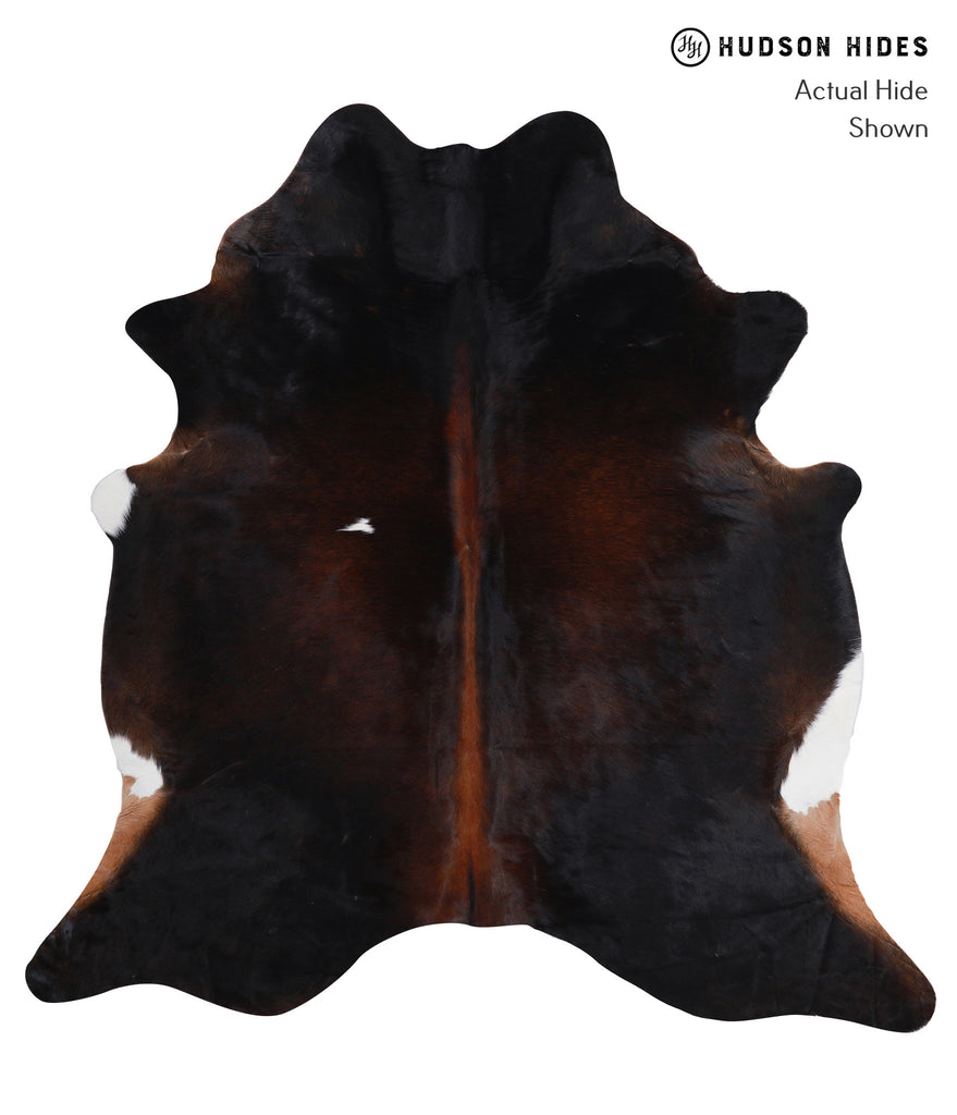 Chocolate X-Large Brazilian Cowhide Rug 6'5"H x 6'4"W #A5108 by Hudson Hides