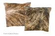 Light Brindle Cowhide Pillow 16x16 #A51080 by Hudson Hides