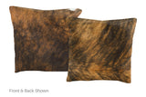 Medium Brindle Cowhide Pillow 16x16 #A51081 by Hudson Hides