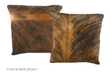 Medium Brindle Cowhide Pillow 16x16 #A51083 by Hudson Hides