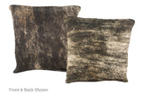 Dark Brindle Cowhide Pillow 16x16 #A51084 by Hudson Hides