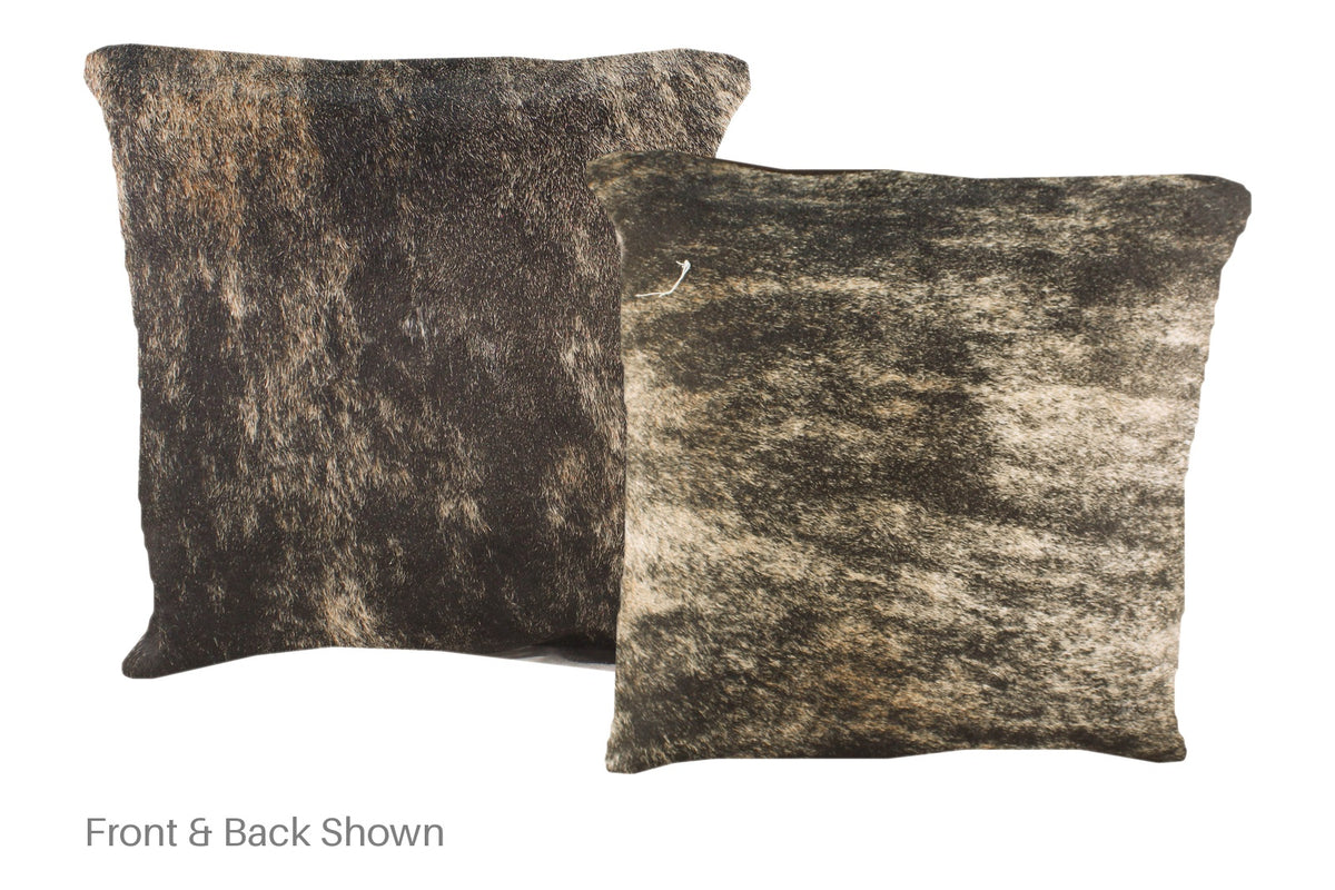 Dark Brindle Cowhide Pillow #A51084