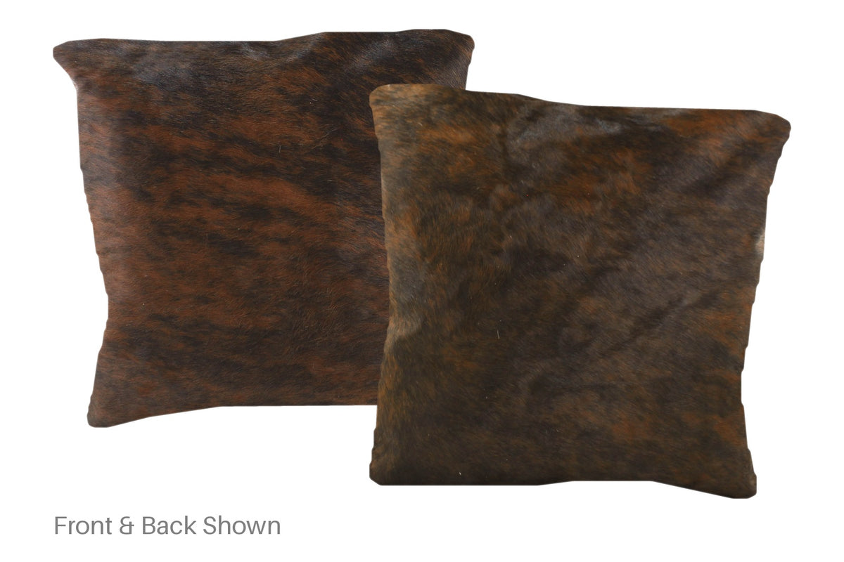 Dark Brindle Cowhide Pillow #A51089
