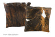 Tricolor Cowhide Pillow 16x16 #A51090 by Hudson Hides
